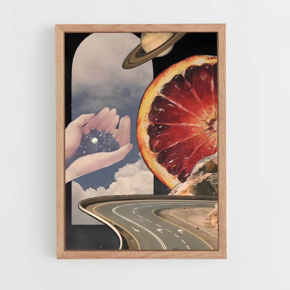 Poster La Route Fruitée – affiche Art spatial (vue 4)